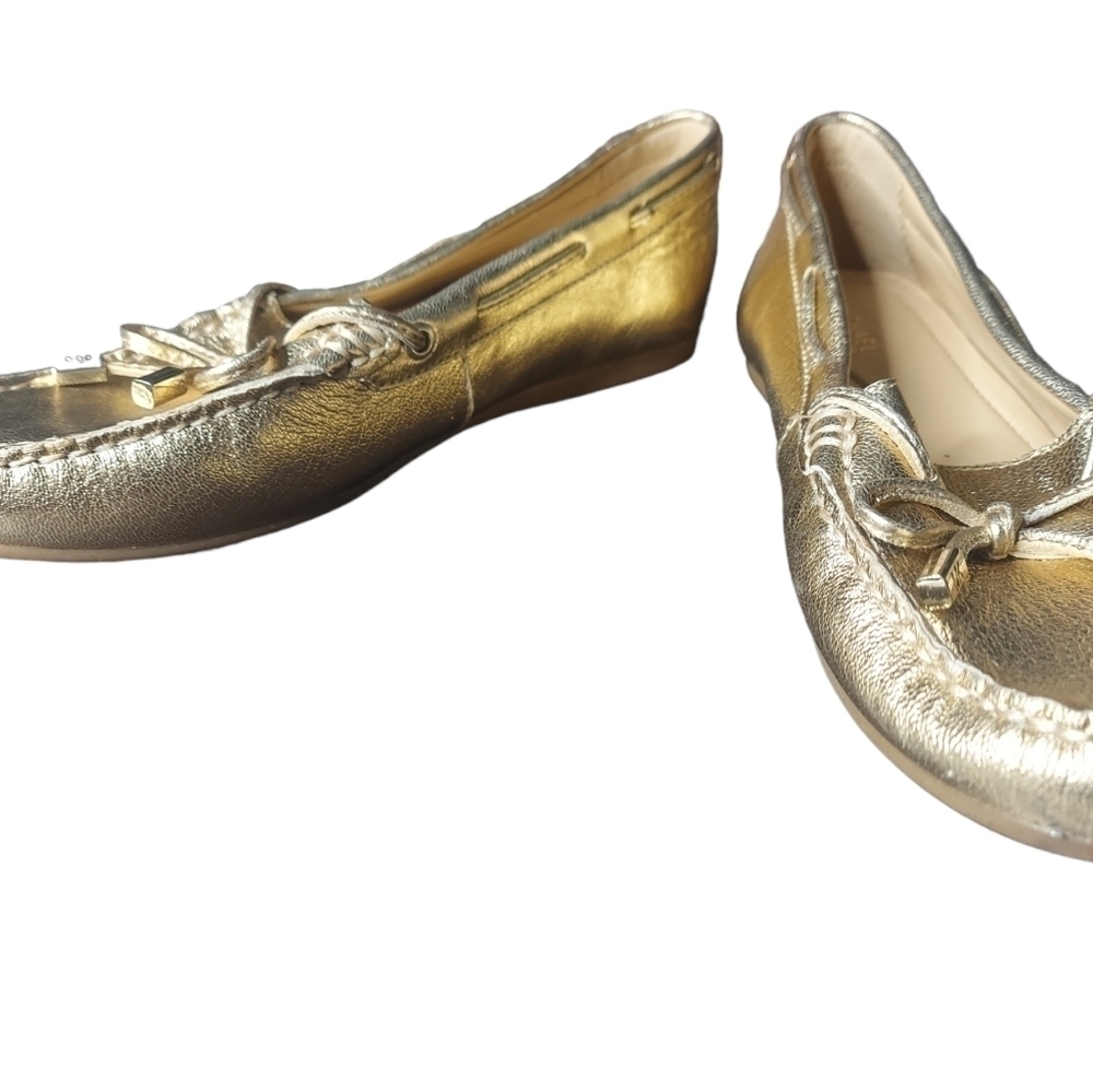 7‎ Michael Kors gold loafers - Picture 3 of 8